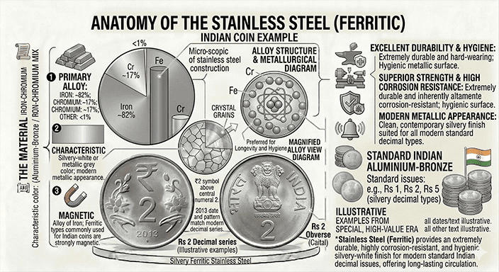 Ferritic Stainless Steel Coins