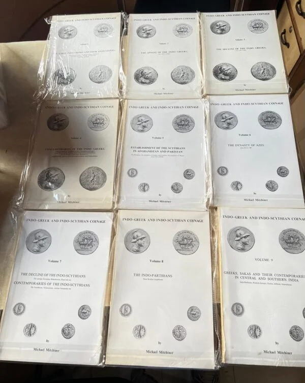 Indo – Greek and Indo – Scythian Coinage( nine Volume Set) by Michael Mitchiner